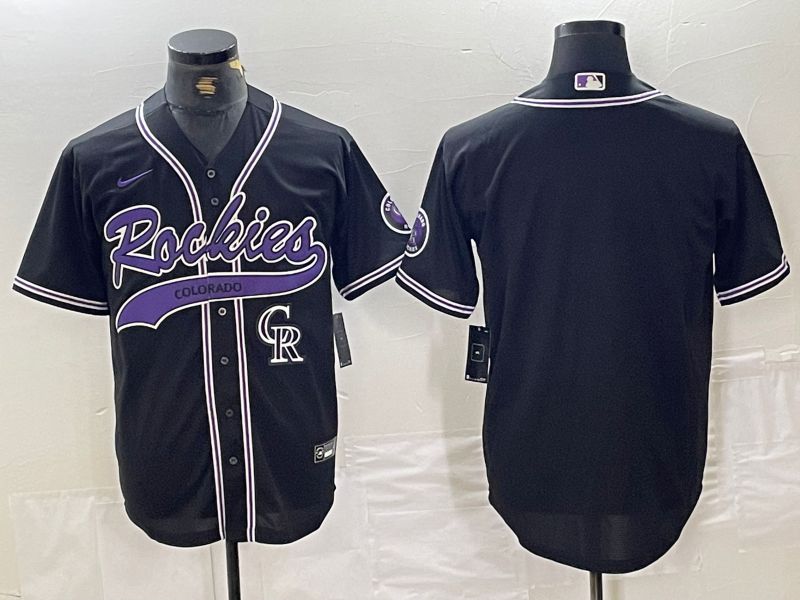 Men Colorado Rockies Blank Black Joint name Nike 2024 MLB Jersey style 2->colorado rockies->MLB Jersey